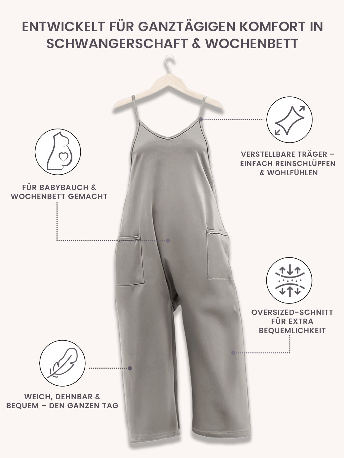Übergrößer Jumpsuit