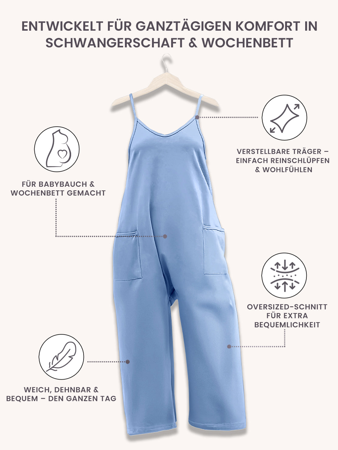 Übergrößer Jumpsuit